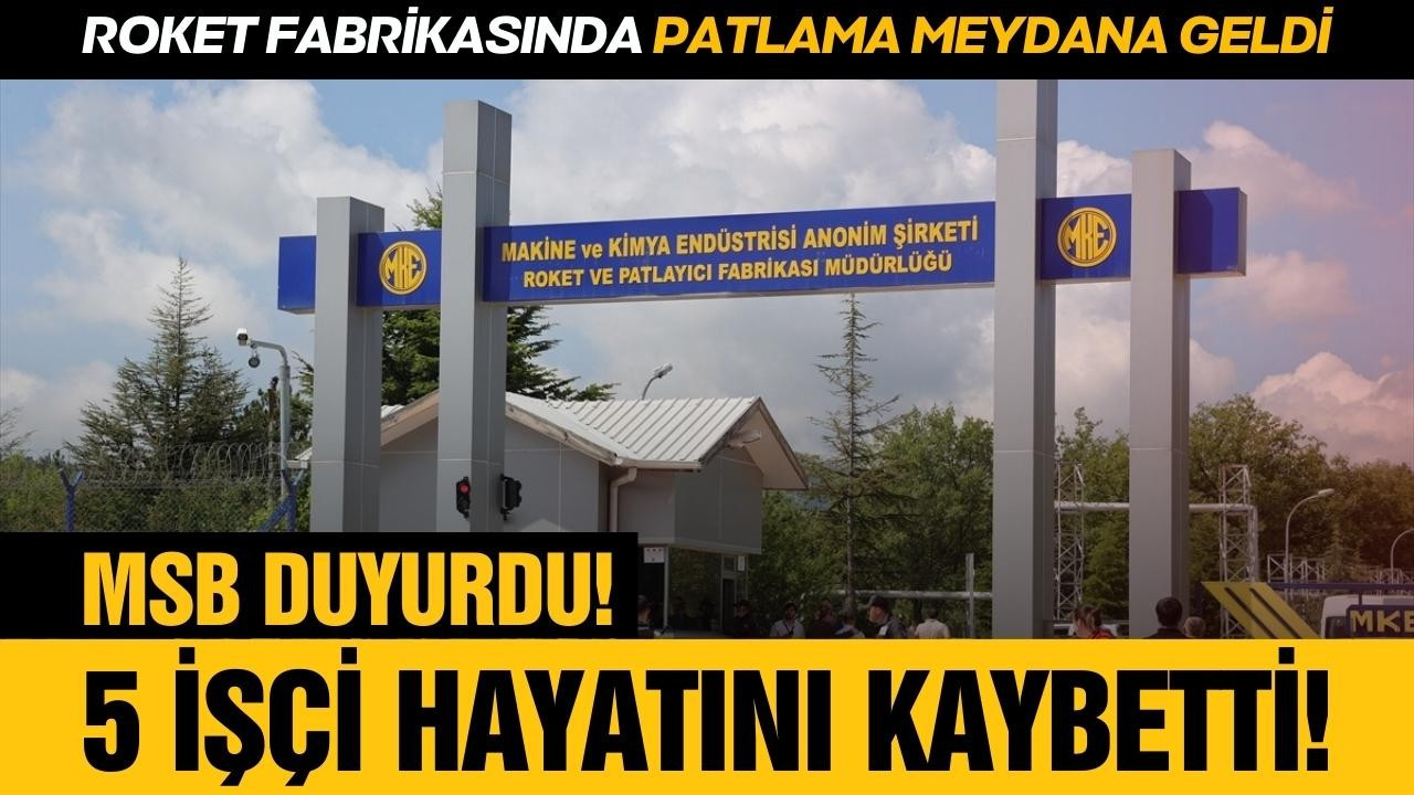 Roket fabrikasında patlama meydana geldi!