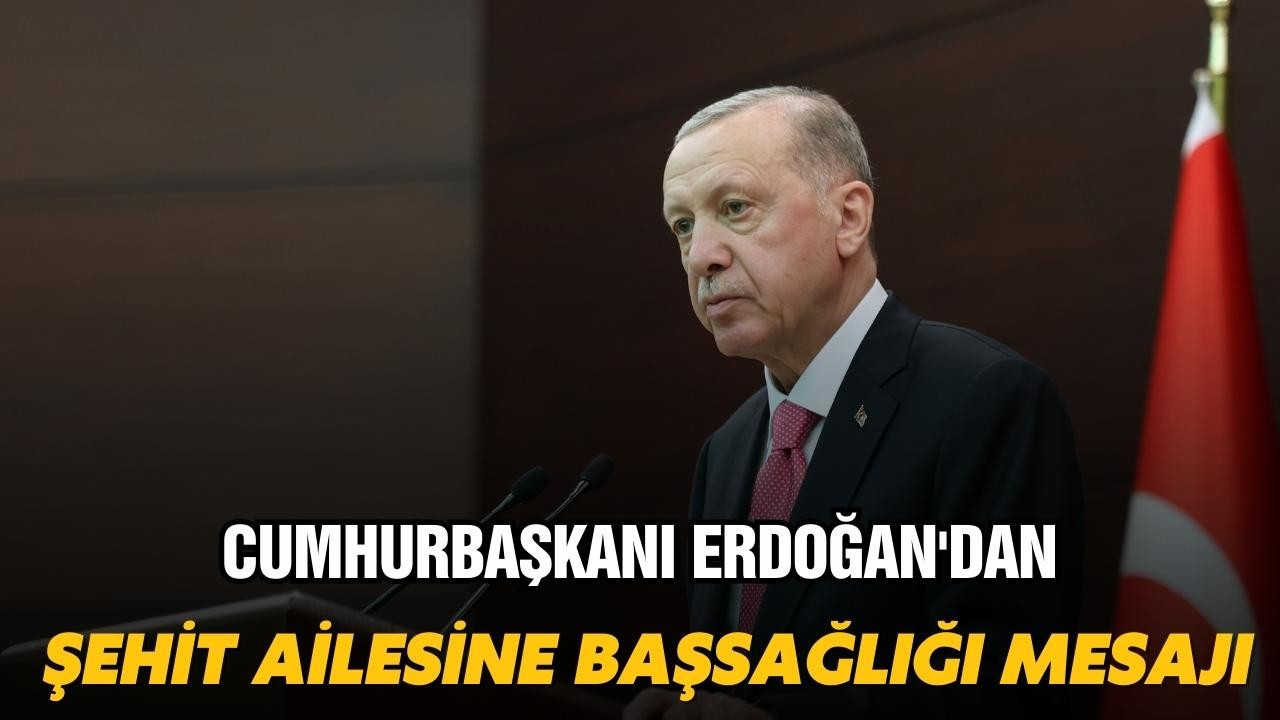 Cumhurbaşkanı Erdoğan'dan başsağlığı mesajı!