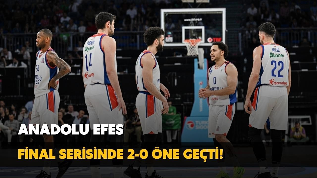 Anadolu Efes seride 2-0 öne geçti!