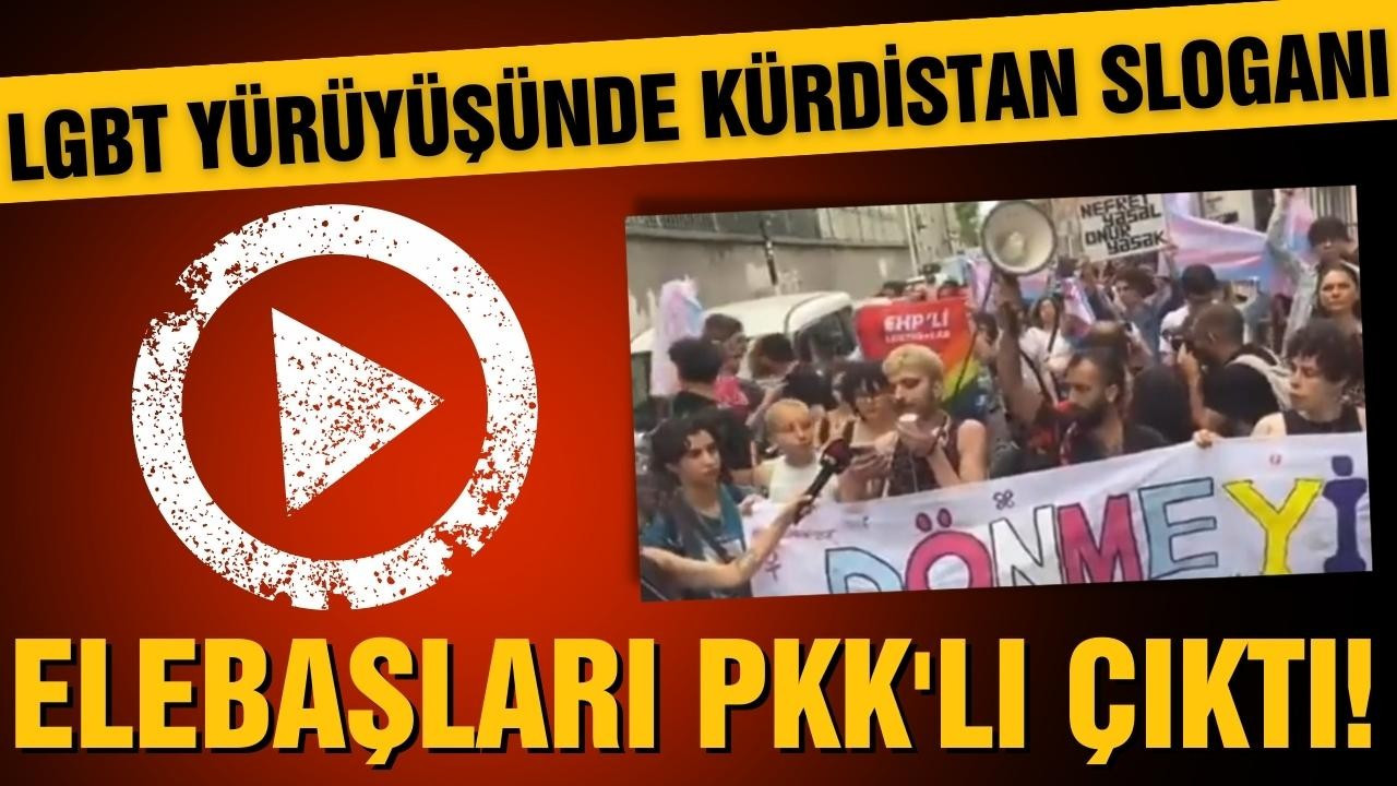 LGBT'li grup sözde Kürdistan sloganları attı!