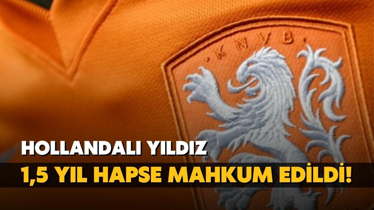 Hollandalı yıldız futbolcu hapse mahkum edildi!