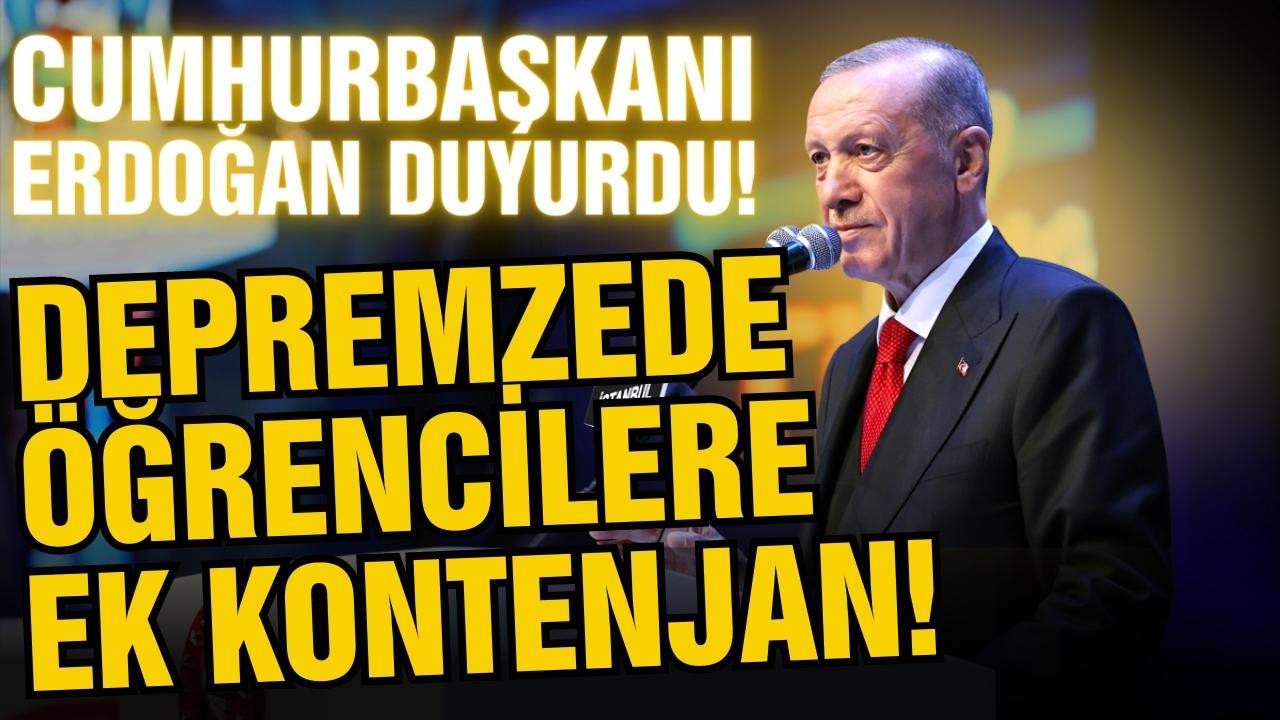 Cumhurbaşkanı Erdoğan'dan müjde!