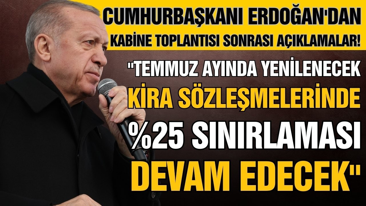 Cumhurbaşkanı Erdoğan açıklamalarda bulundu!