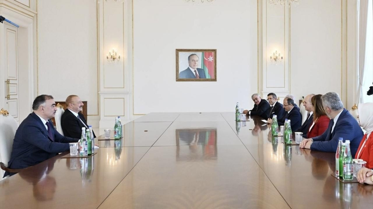 Cumhurbaşkanı Aliyev, Kurtulmuş’u kabul etti!