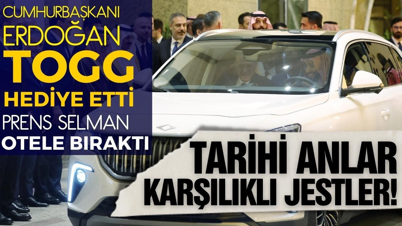 Erdoğan, Prens Selman'a Togg hediye etti!