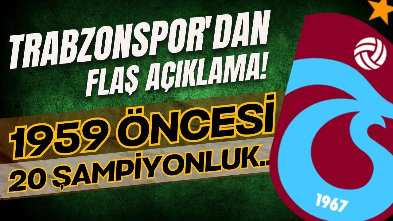 Trabzonspor'dan çok konuşulacak açıklama!