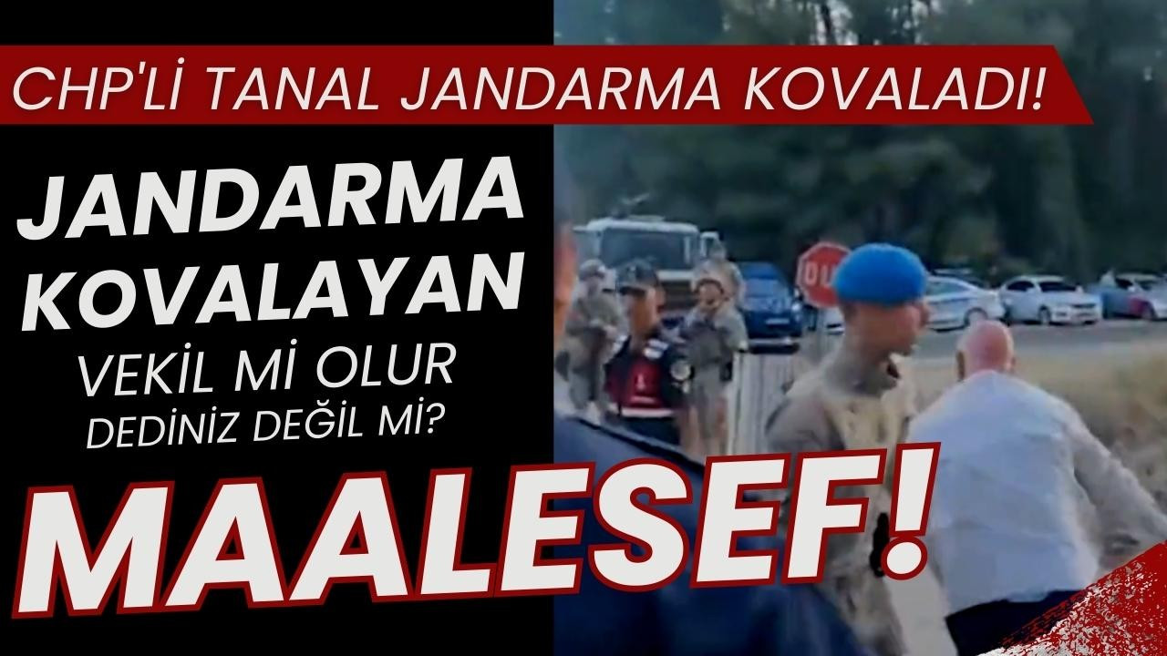 CHP'li Tanal, jandarma personelini kovaladı!