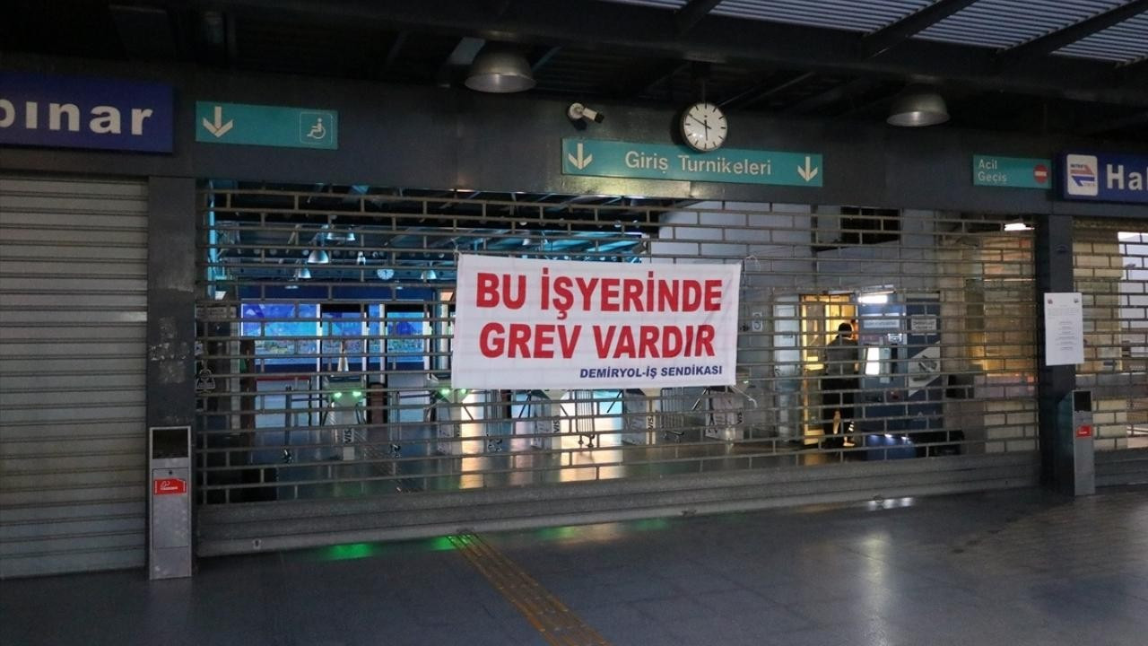 İzmir'de metro grevi!