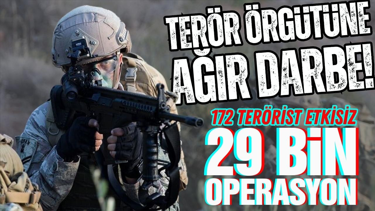 Son 2 ayda 172 terörist etkisiz hale getirildi!