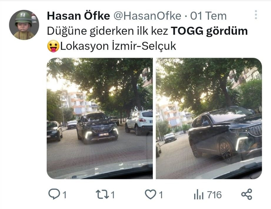 Trafikteki Togg'ların sayısı giderek artıyor - Sayfa 25