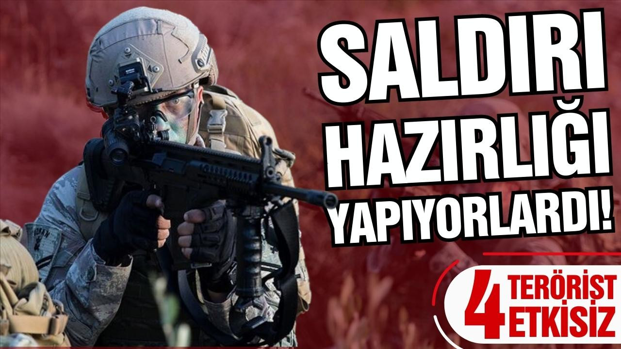 Suriye'de 4 PKK/YPG'li terörist etkisiz!