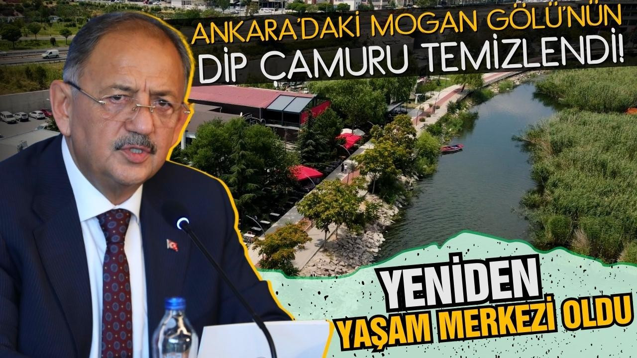 Mogan Gölü'nün dip çamuru temizlendi!