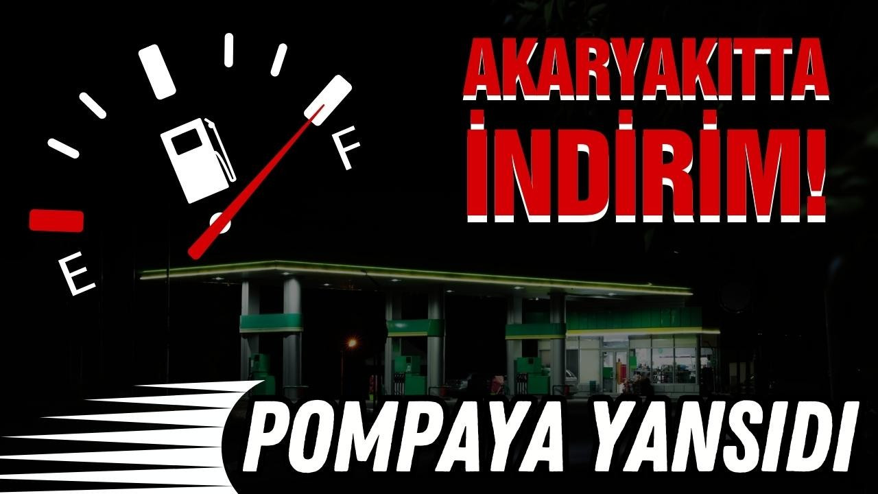 Akaryakıtta yeni indirim!