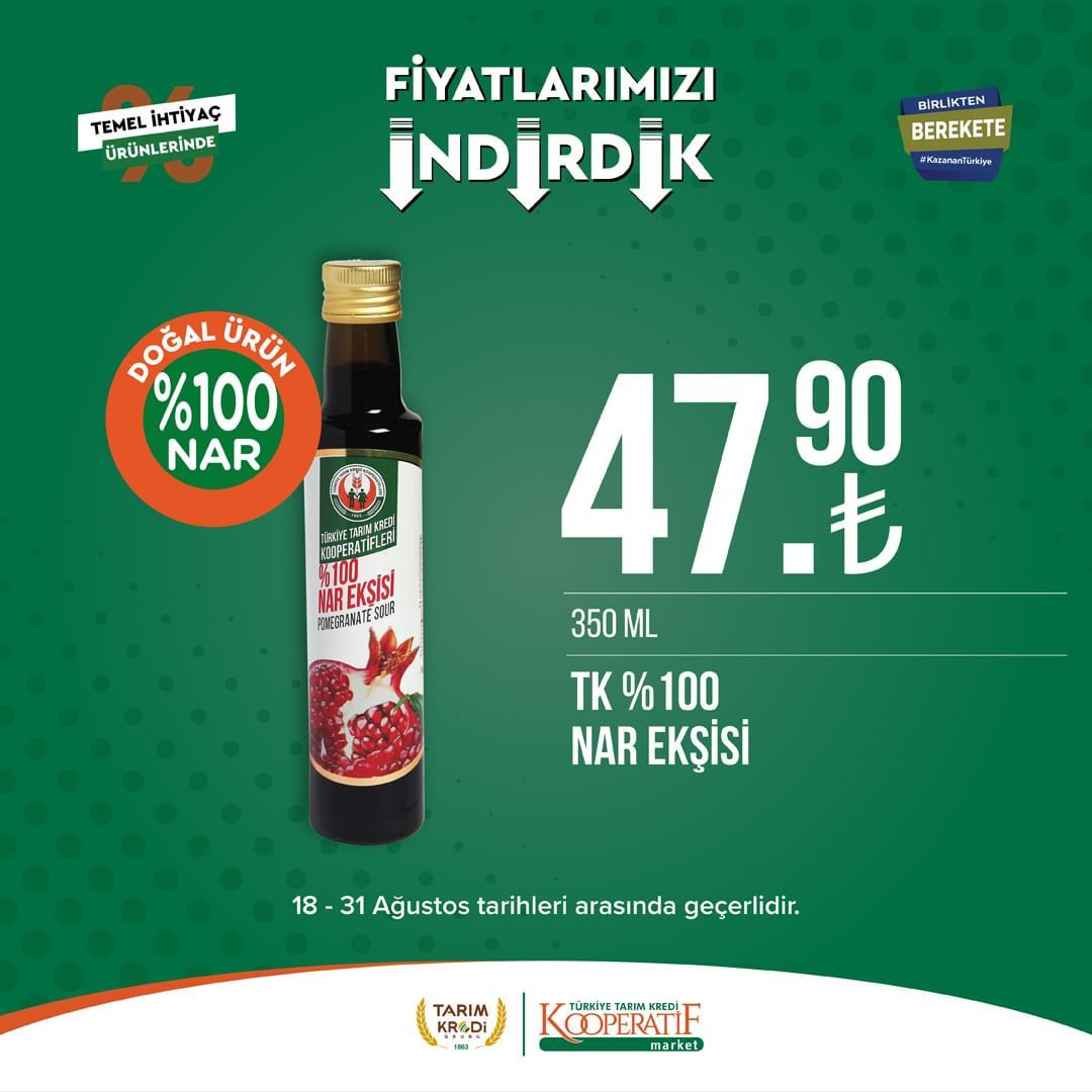 Tarım Kredi Market'te Ağustos ayı ikinci dönem indirimi başladı! - Sayfa 42