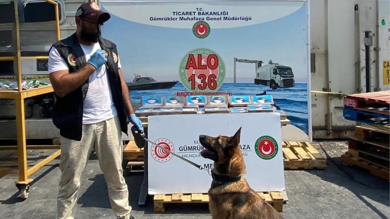 Mersin Limanı'nda 59 kilo uyuşturucu yakalandı!