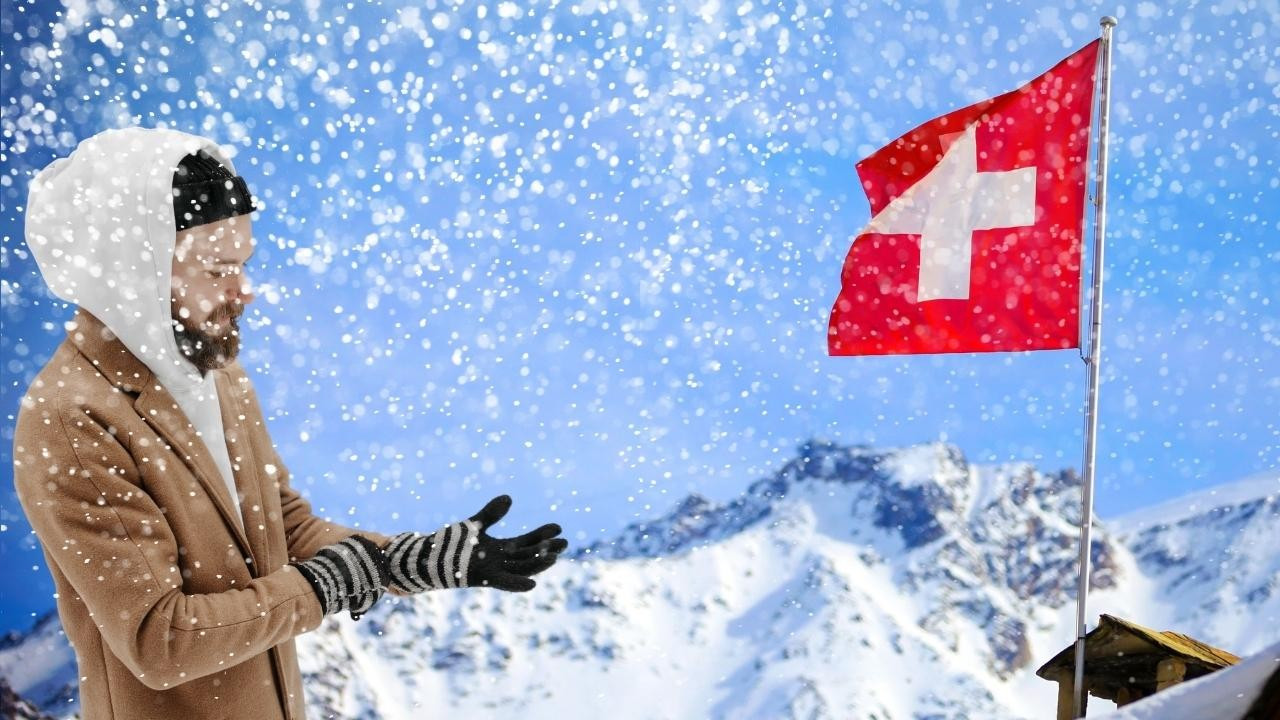 İsviçre'ye Ağustos'ta kar yağdı!