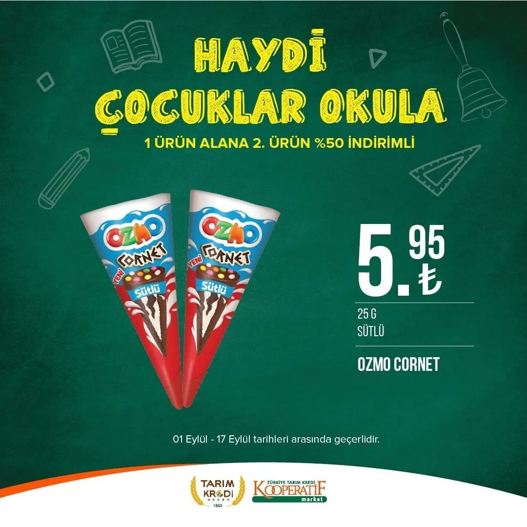 Tarım Kredi Market'ten okul öncesi indirimler!