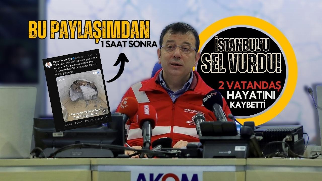 İBB Başkanı bu tweeti attı, 1 saat sonra sel oldu