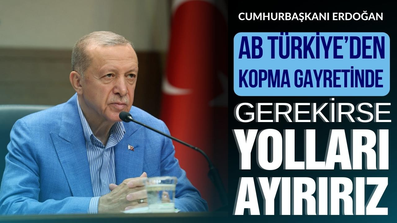 Erdoğan: AB ile gerekirse yolları ayırabiliriz