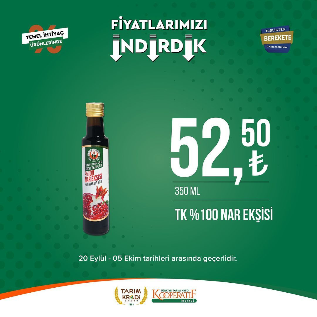 Tarım Kredi Market'te Eylül-Ekim indirimi başladı! - Sayfa 34