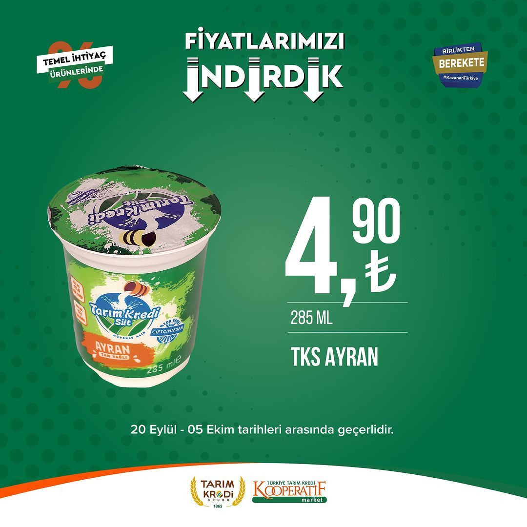 Tarım Kredi Market'te Eylül-Ekim indirimi başladı! - Sayfa 42