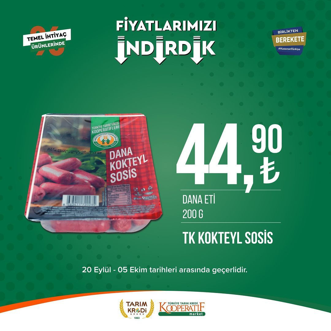 Tarım Kredi Market'te Eylül-Ekim indirimi başladı! - Sayfa 46