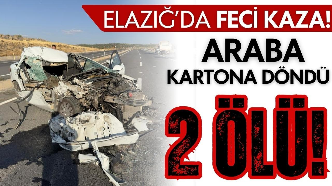 Elazığ'da feci kaza!