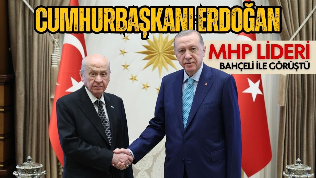 Cumhurbaşkanı Erdoğan, Bahçeli ile görüştü