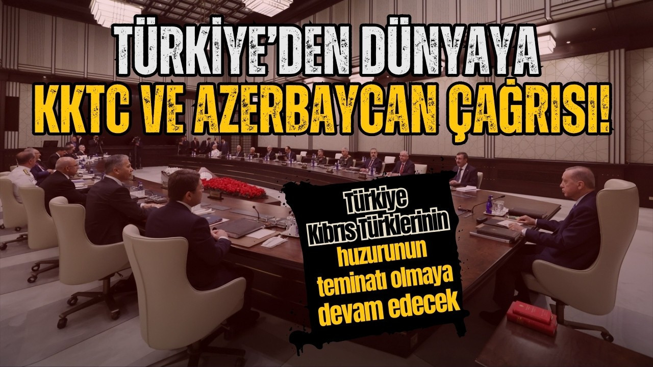 Türkiye'den MGK toplantısı bildirisi!