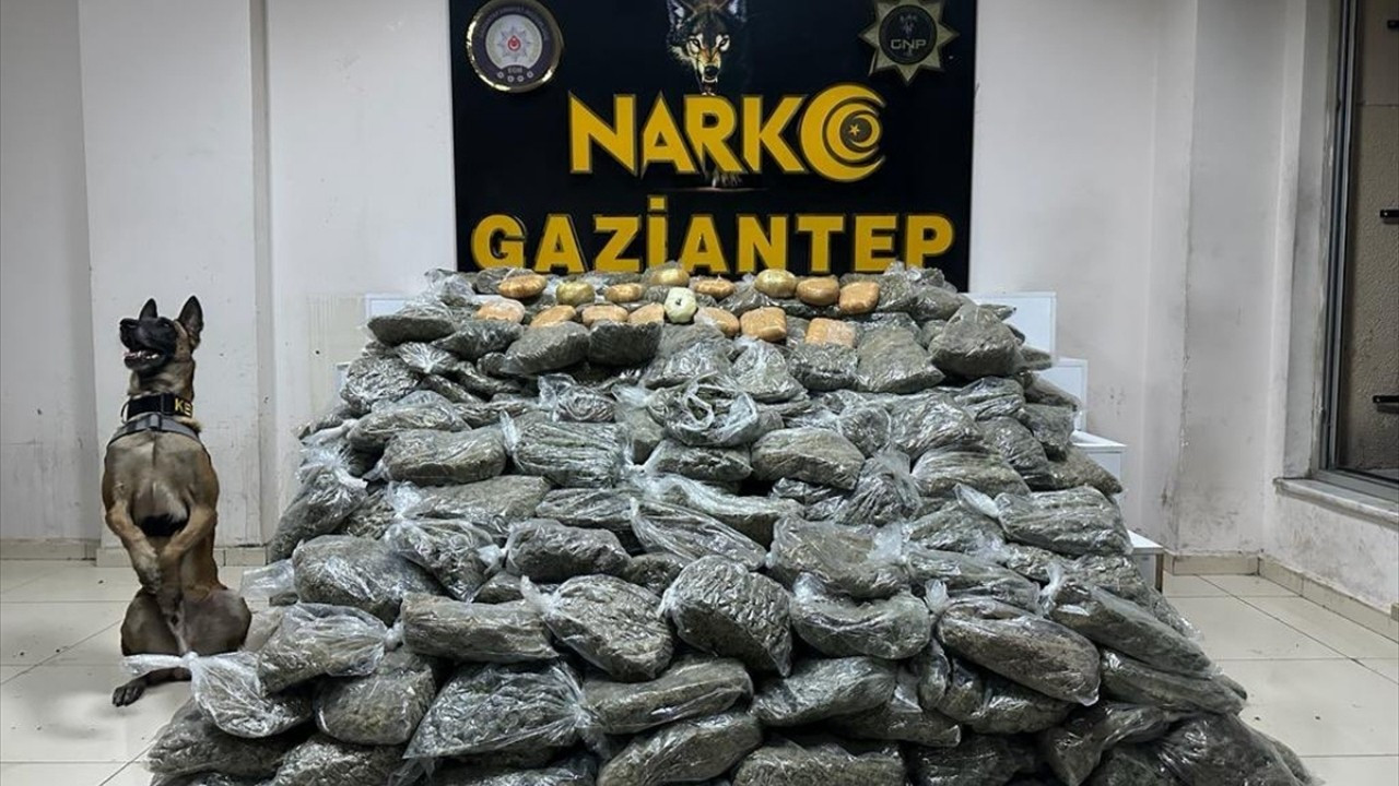 Gaziantep'te 180 kilo uyuşturucu ele geçirildi!