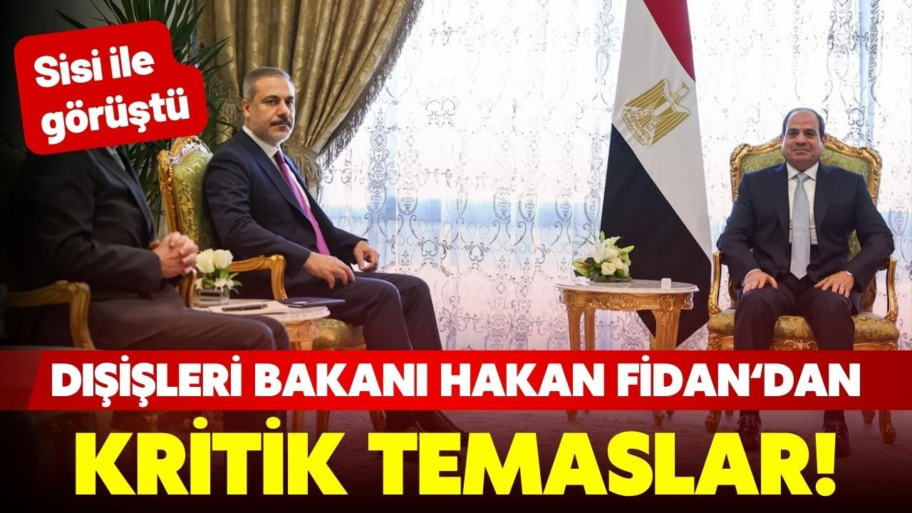 Dışişleri Bakanı Fidan Sisi ile görüştü