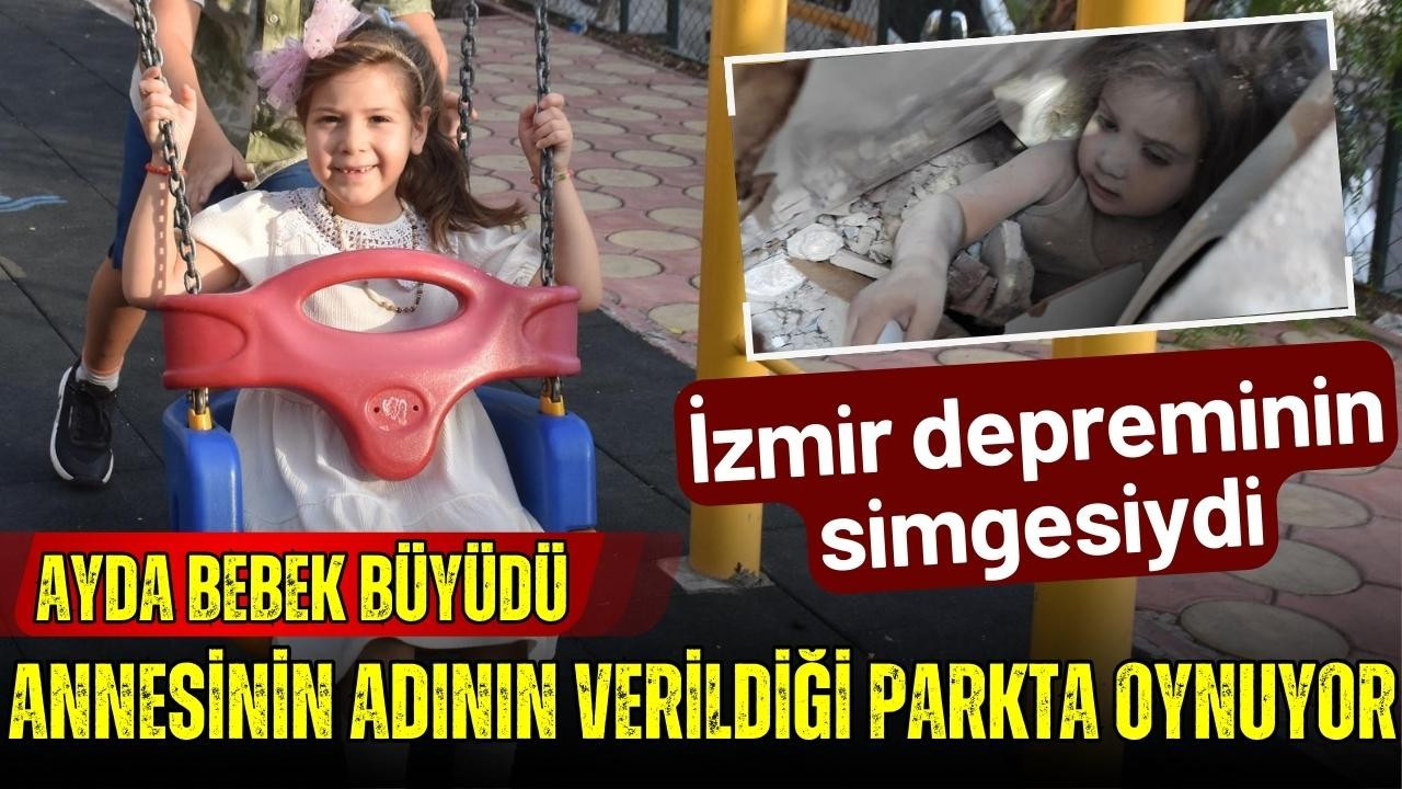 Ayda, annesinin adının verildiği parkta oynuyor