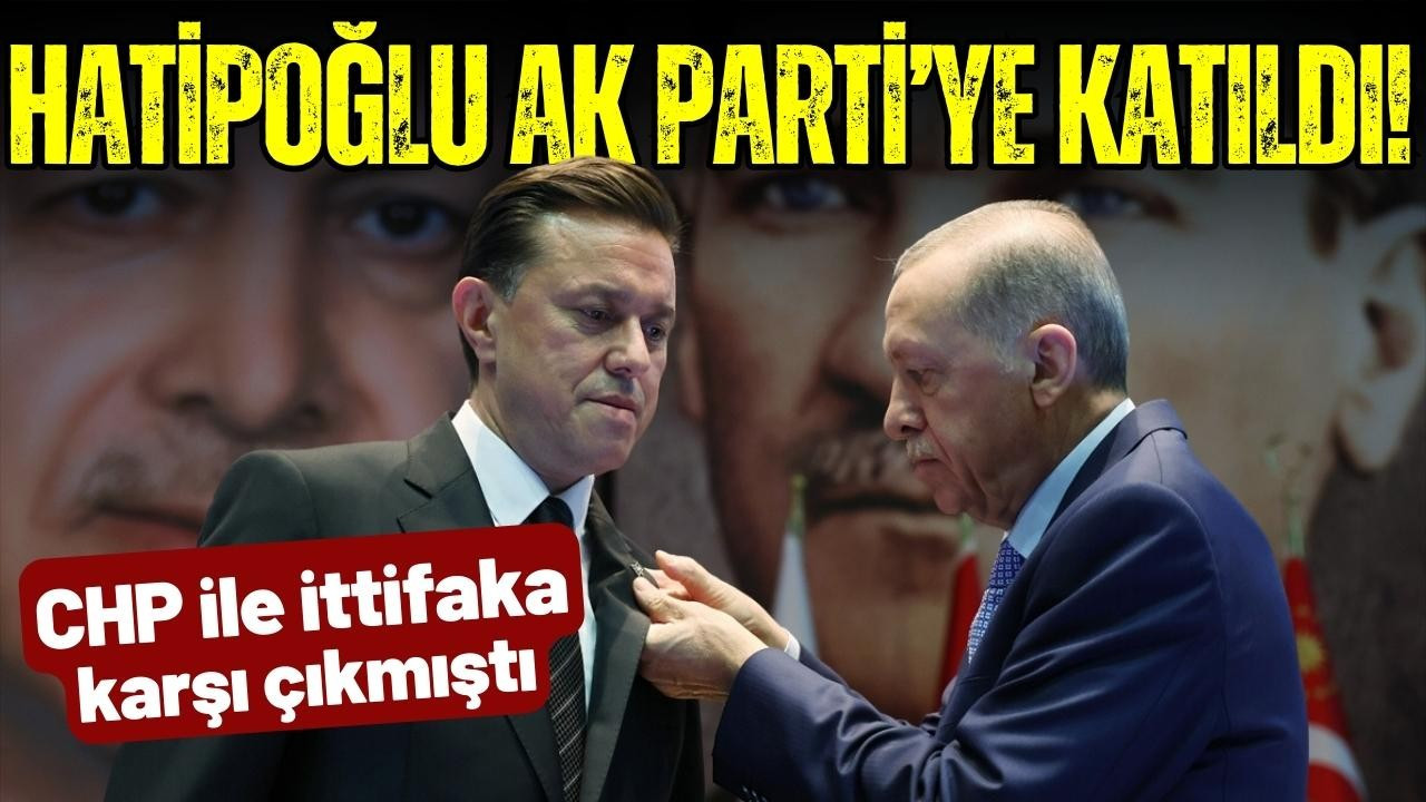 Nebi Hatipoğlu, AK Parti'ye katıldı!