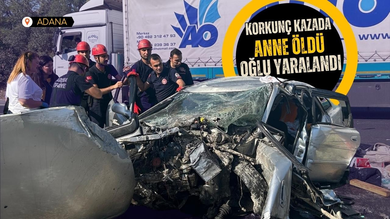 Trafik kazasında anne öldü, oğlu yaralandı