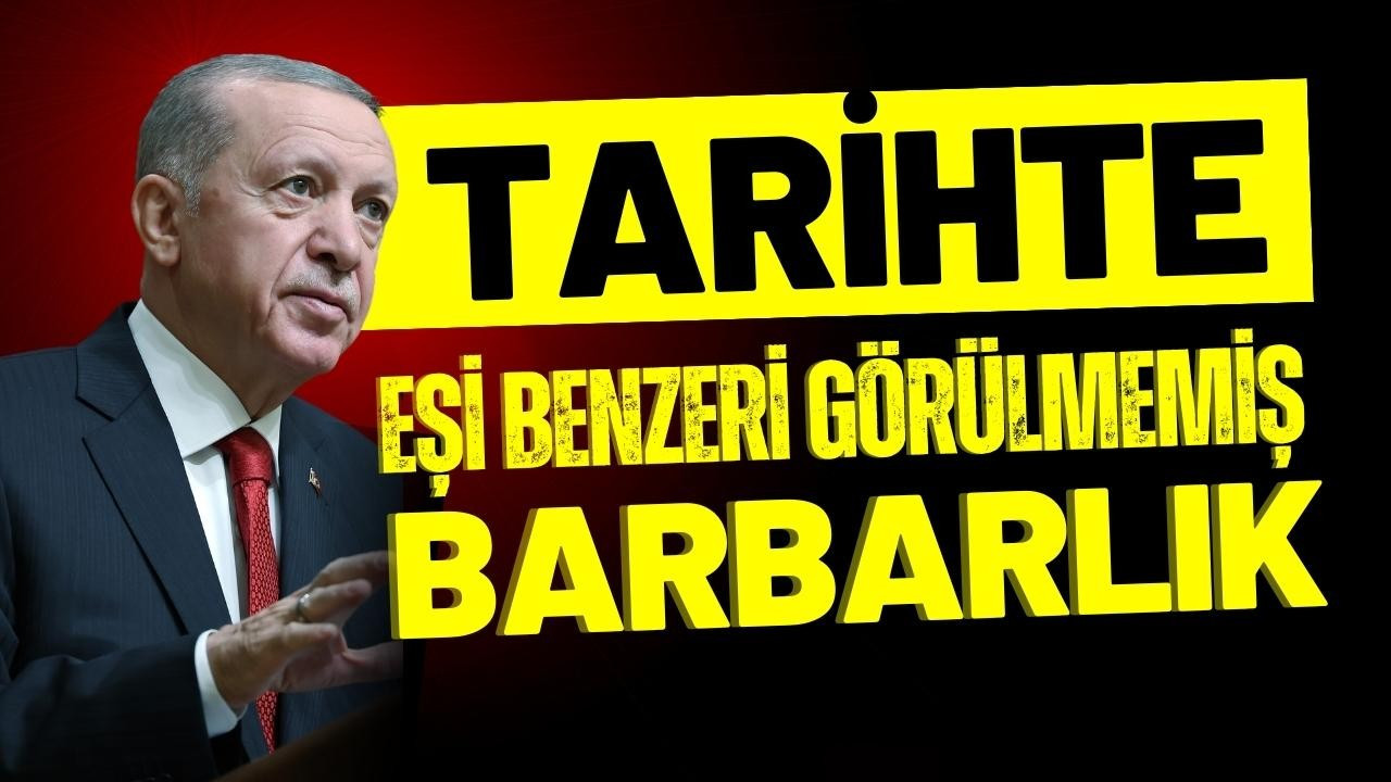 Cumhurbaşkanı Erdoğan'dan İsrail'e sert tepki!