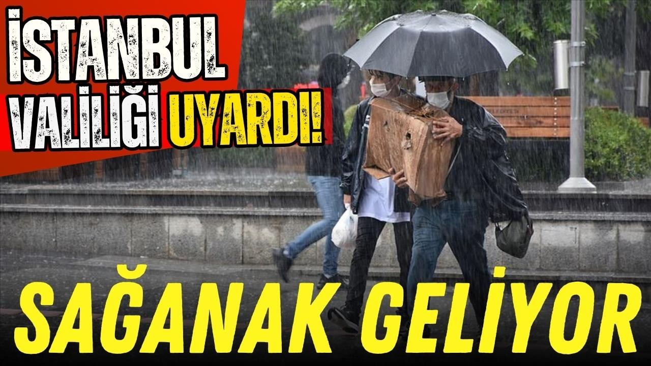 İstanbul Valiliği'nden turuncu kodlu yağış uyarısı