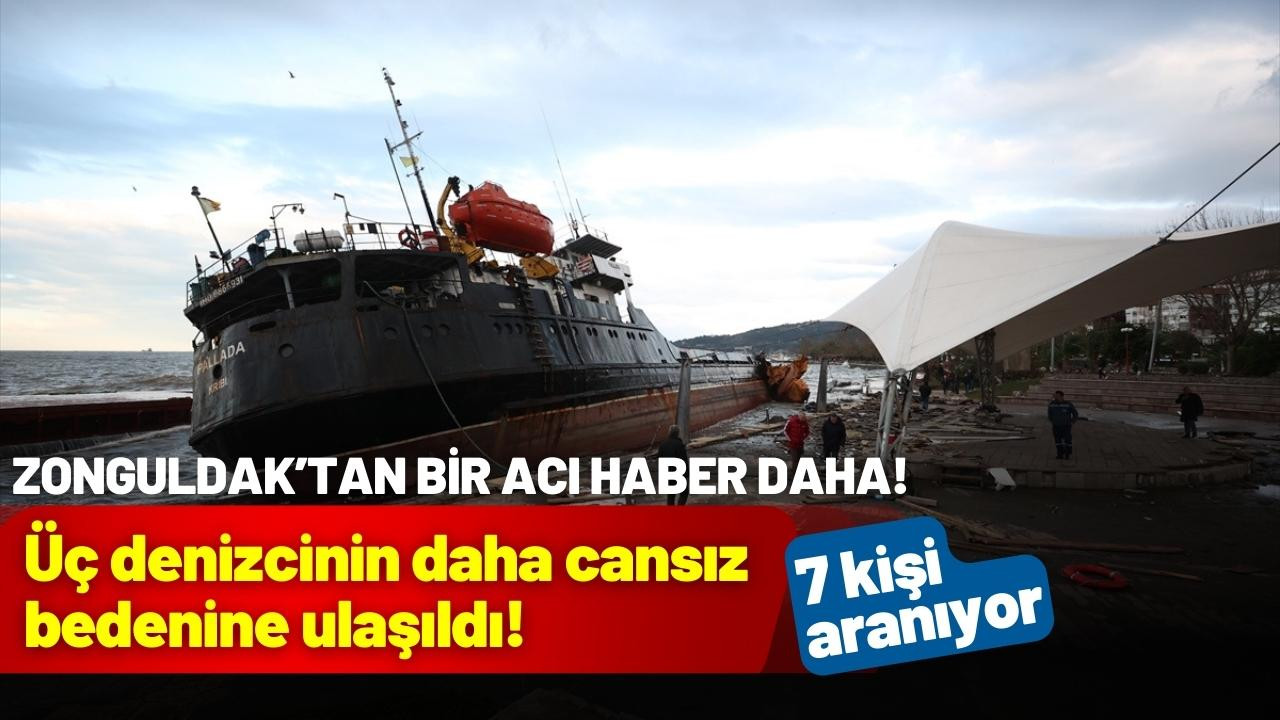 Zonguldak'ta üç denizci daha bulundu