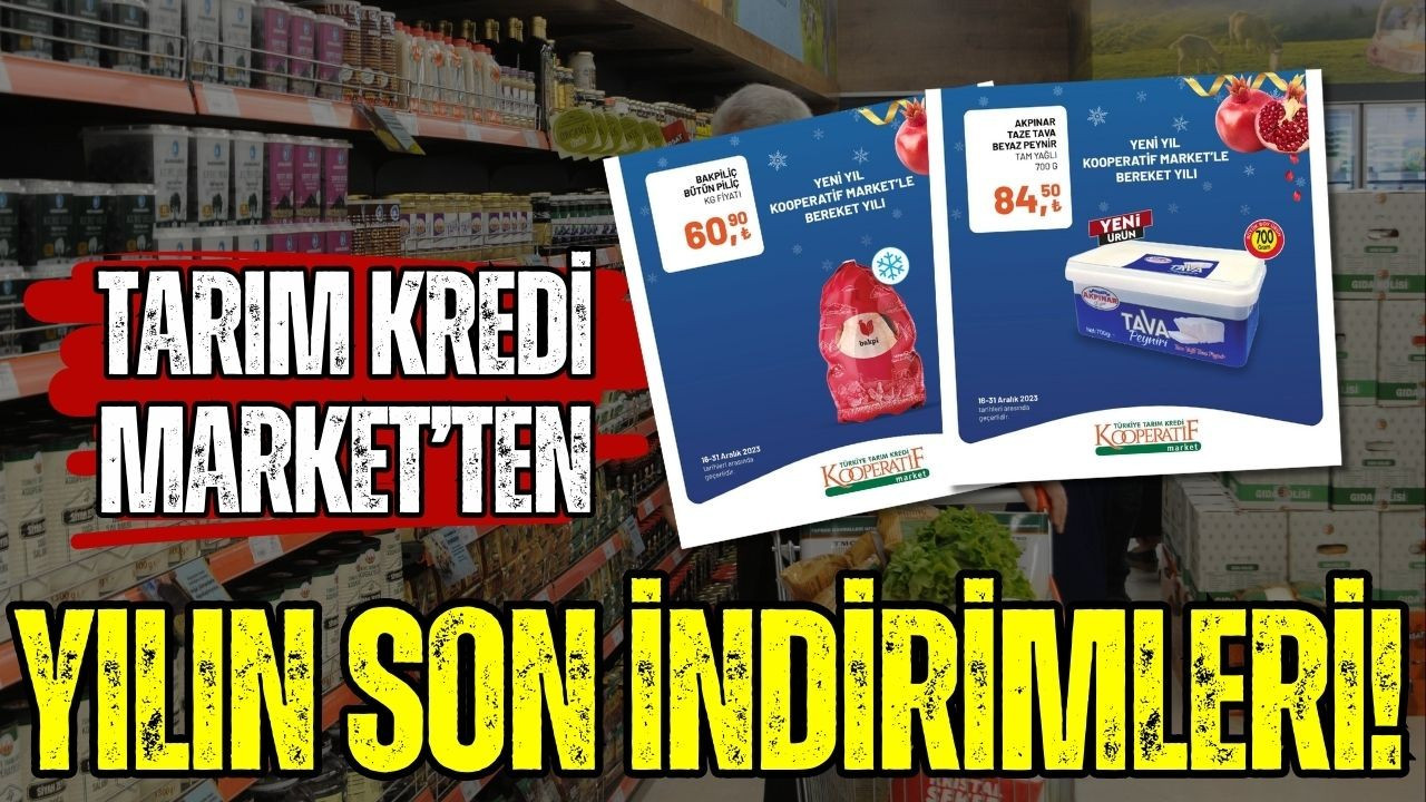 Tarım Kredi'de yılın son indirimleri!