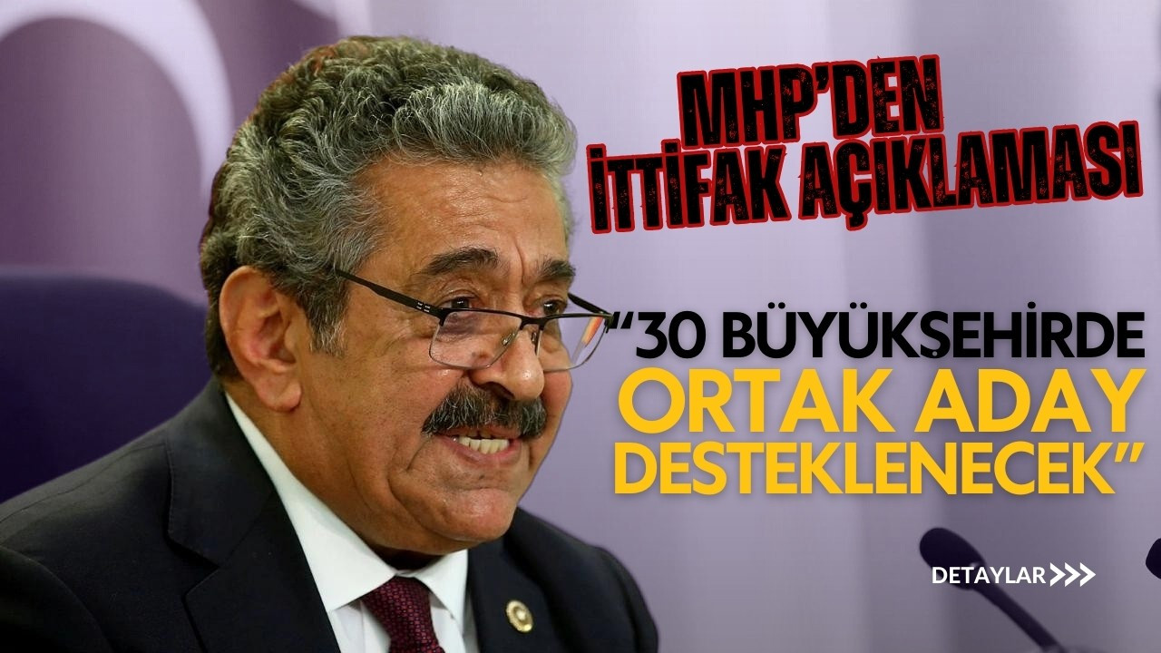 MHP'den ittifak açıklaması!