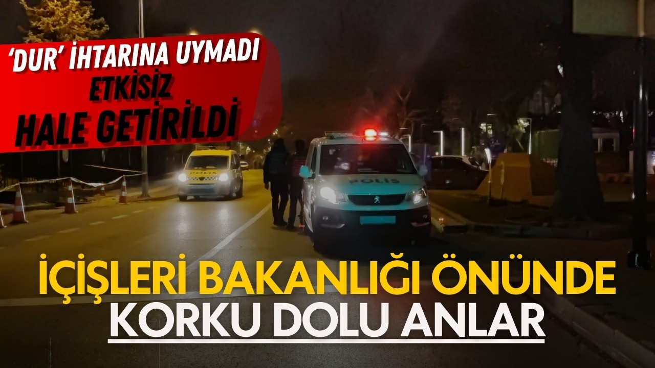 Ankara'da korku dolu anlar!