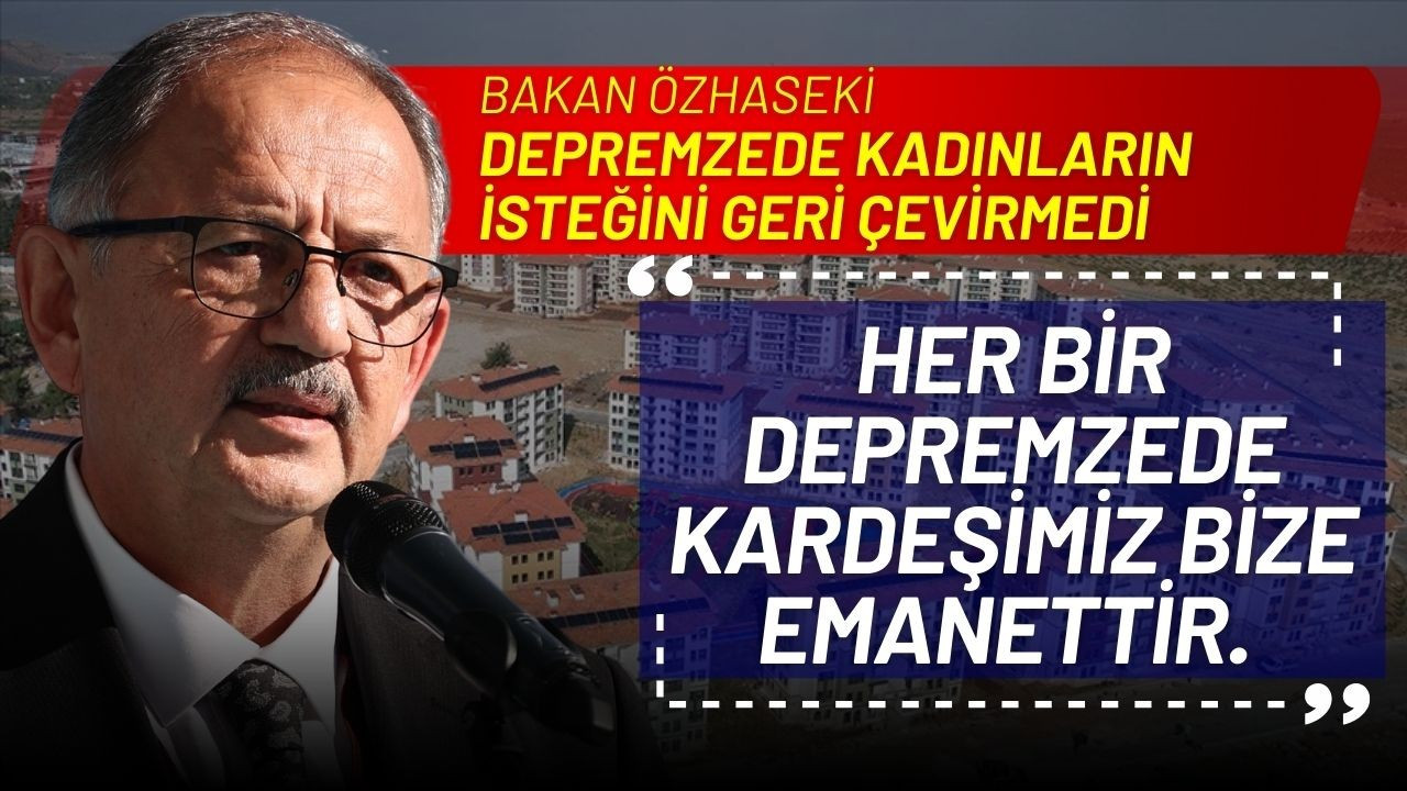 Her bir depremzede kardeşimiz bize emanettir