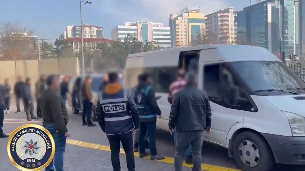 Kayseri'de hırsızlık operasyonu: 21 gözaltı
