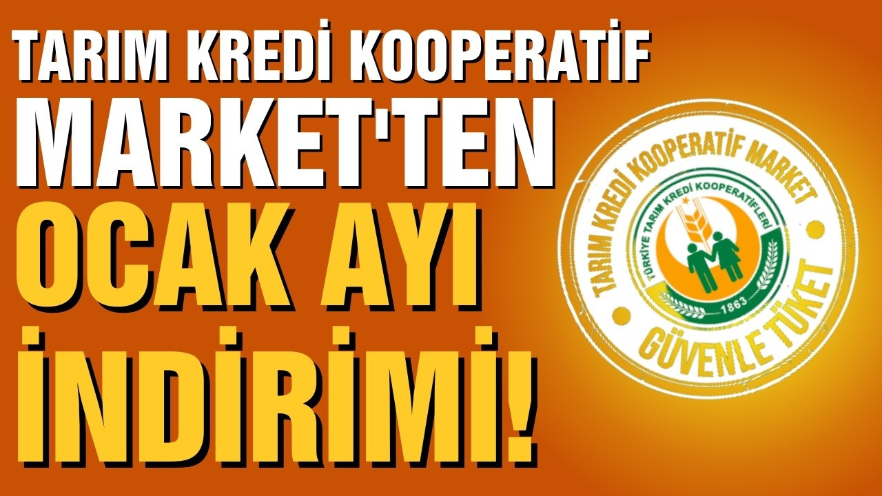 Tarım Kredi Market'ten yılın ikinci dev indirimi!