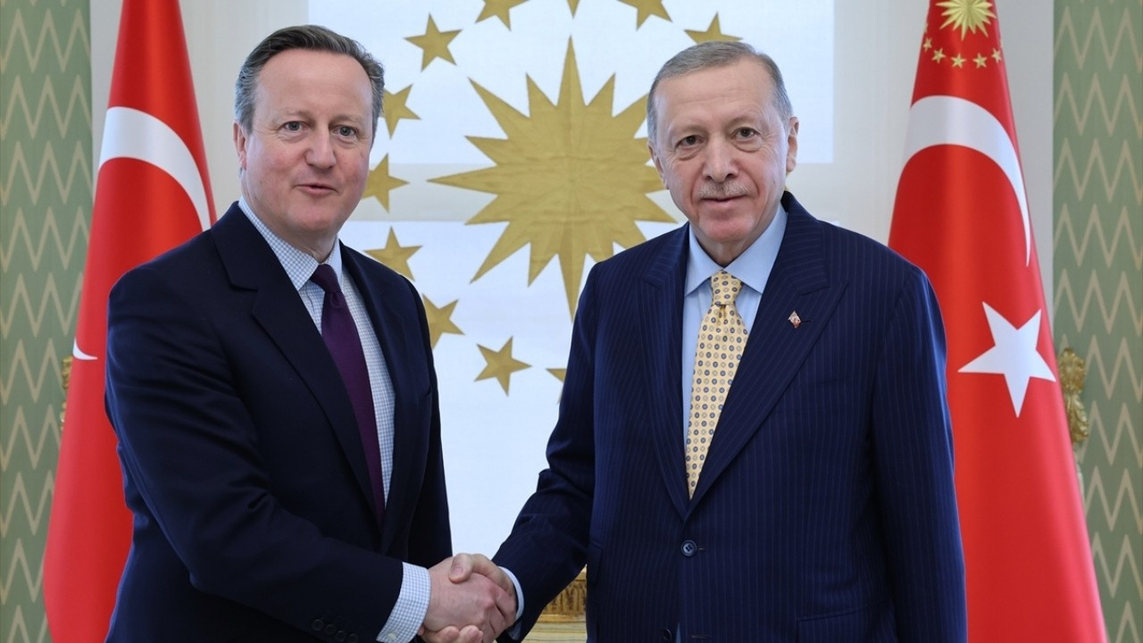Cumhurbaşkanı Erdoğan, Cameron'u kabul etti