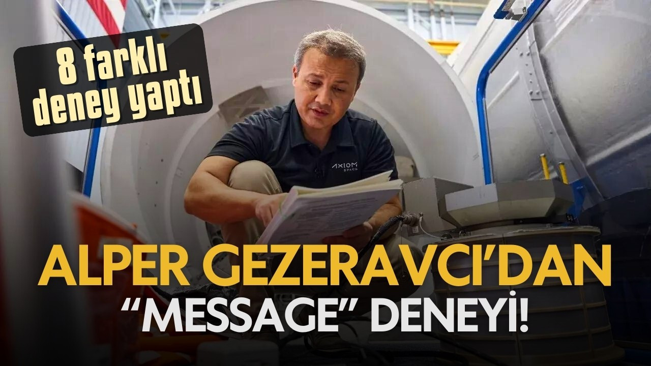 Alper Gezeravcı'dan "MESSAGE" deneyi!