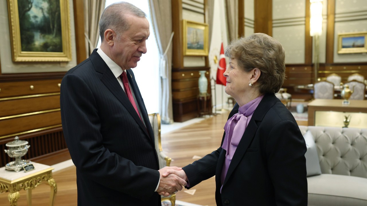 Erdoğan ABD'li Senatör Jeanne Shaheen'i kabul etti