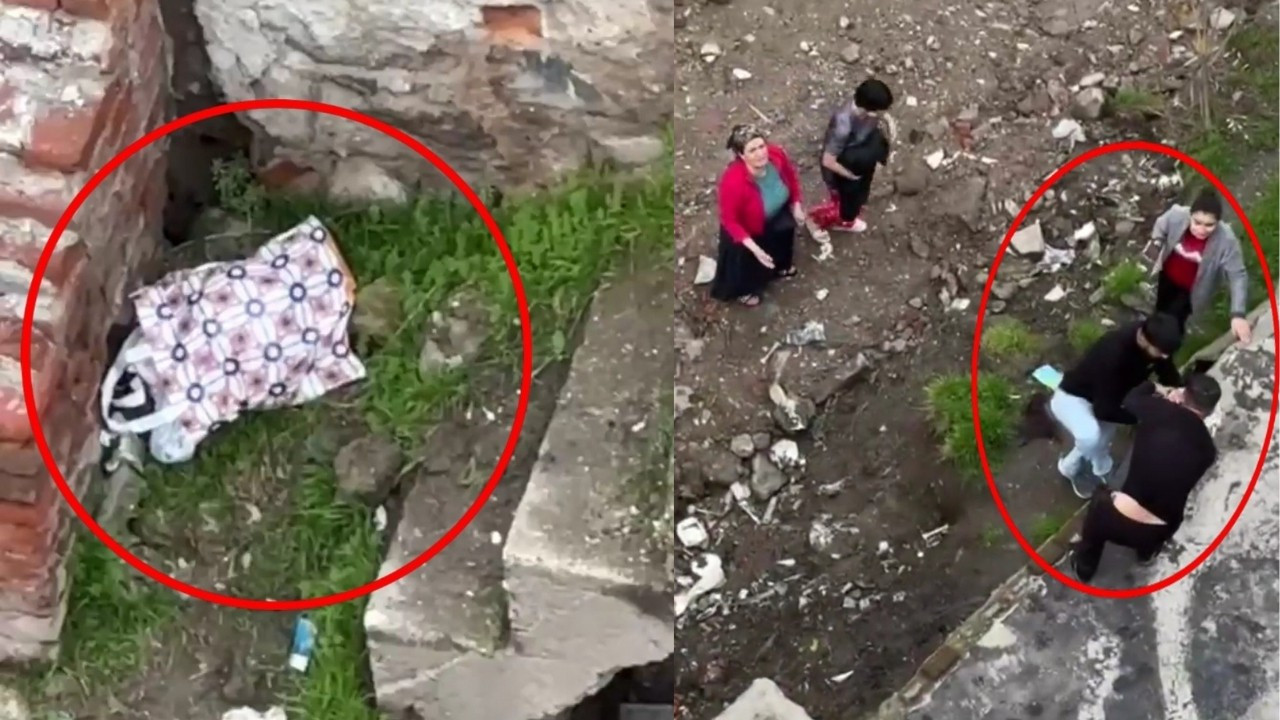 Diyarbakır'da anne metruk yapıya yeni doğmuş bebeğini bıraktı