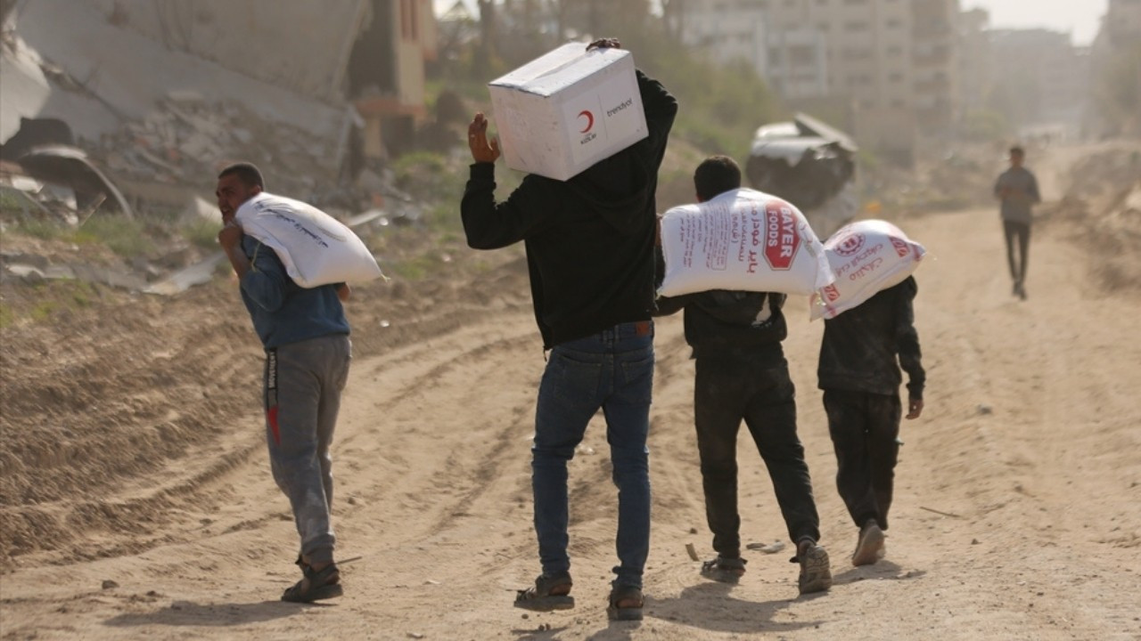 Gazze'ye en çok yardım yapan 3. ülke Türkiye oldu