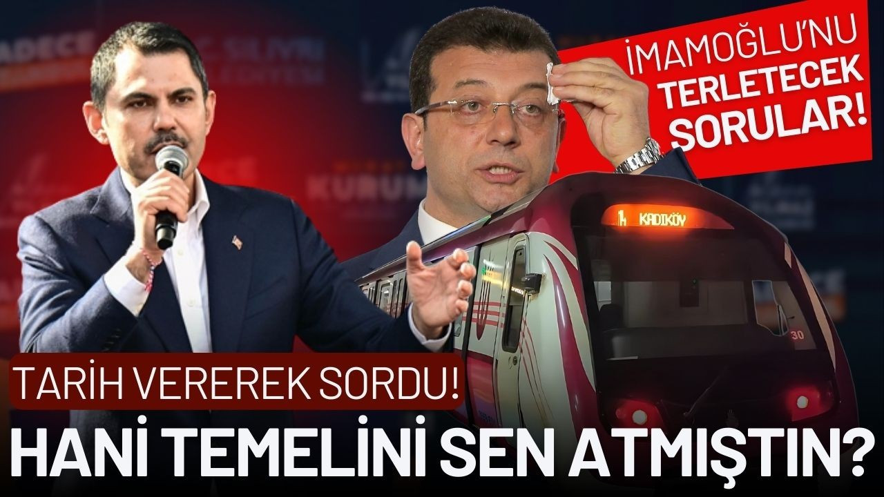Murat Kurum'dan İmamoğlu'nu terletecek sorular!
