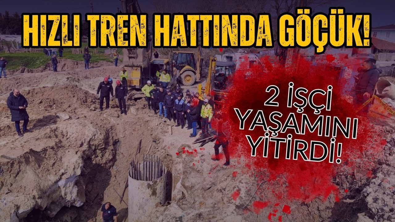 Hızlı tren hattında göçük!